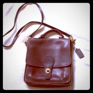 Genuine Leather Coach Crossbody Purse